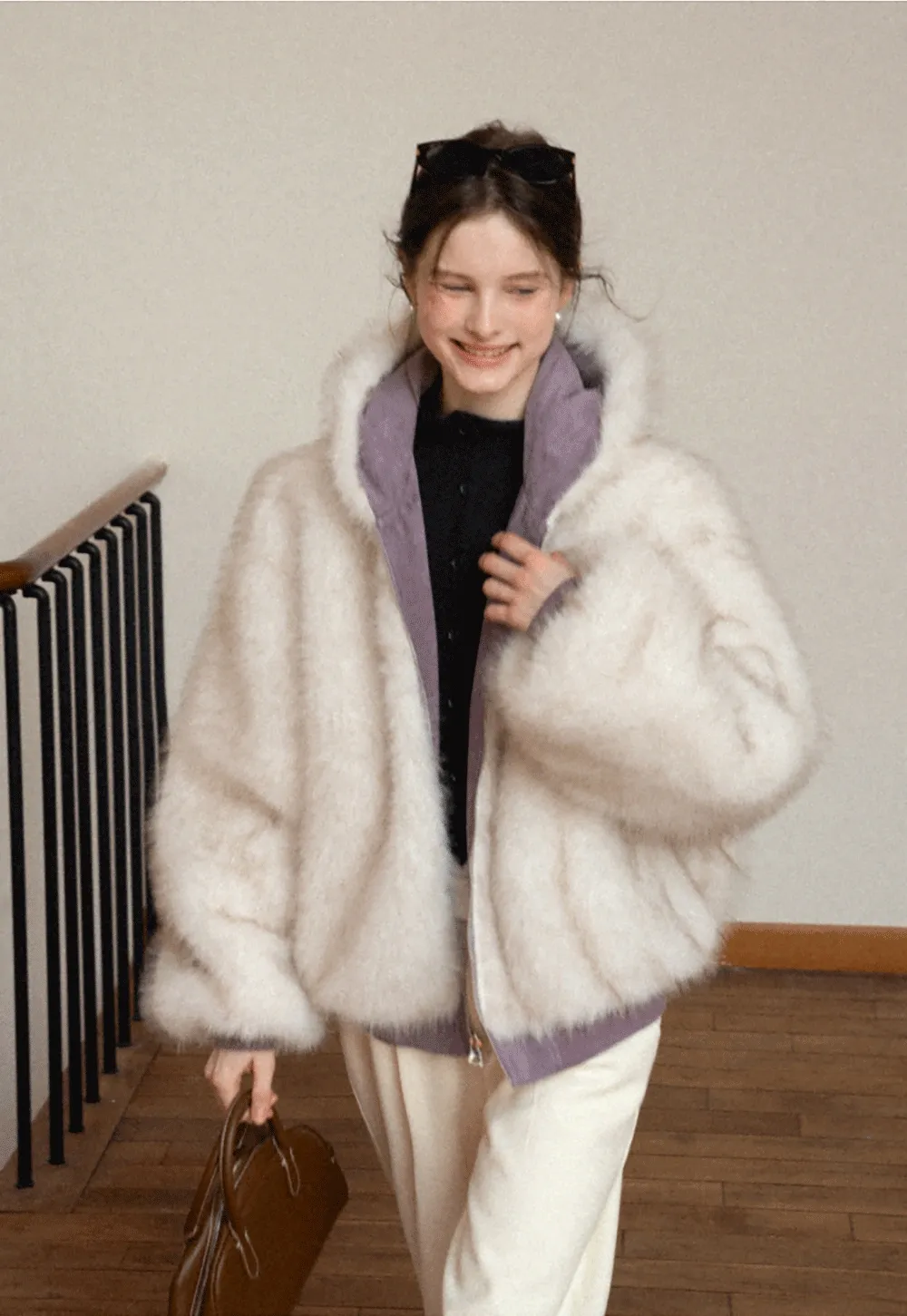 Women Double-Sided Fuzzy Coat