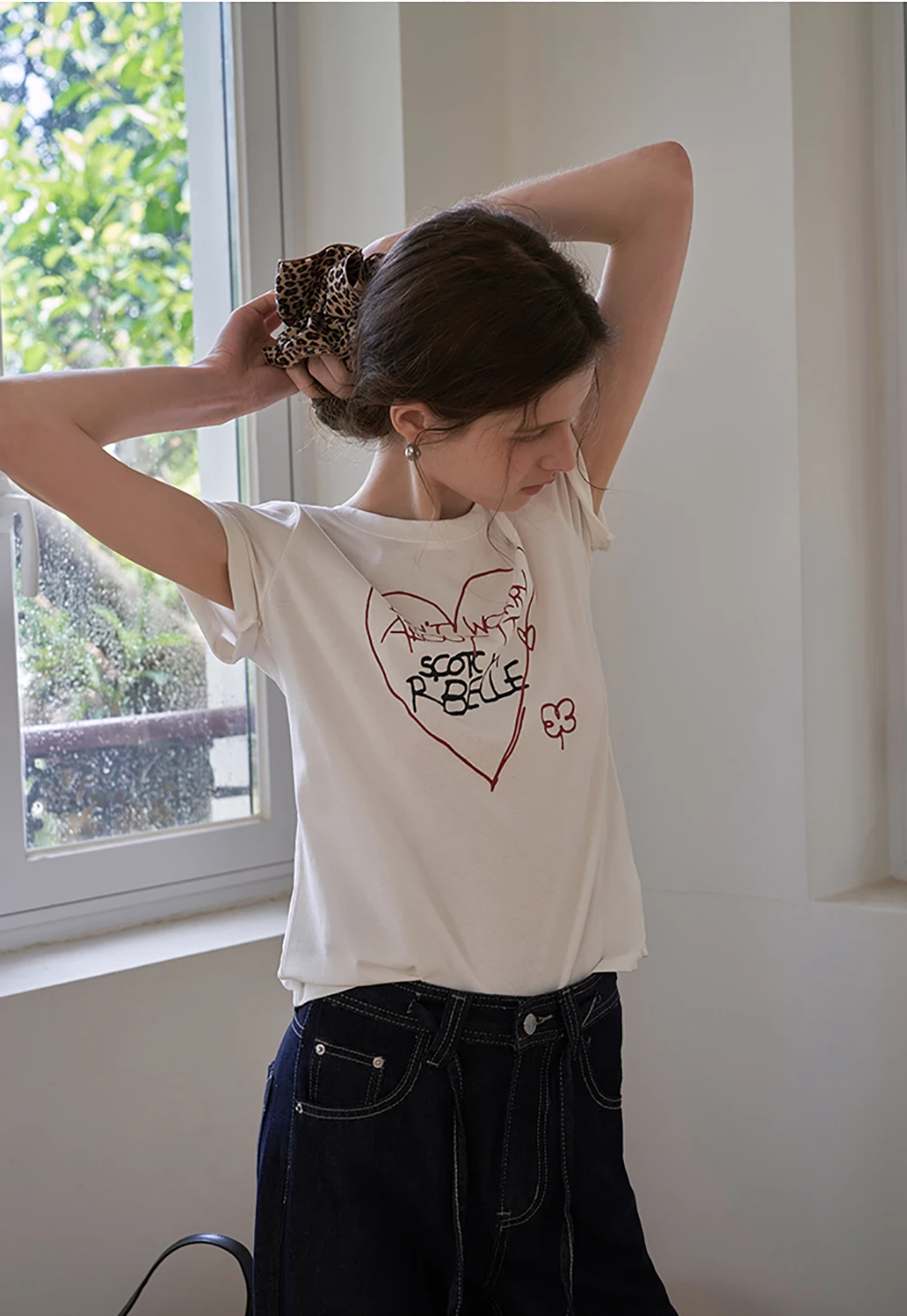 Women’s Heart Graphic Cotton T-Shirt