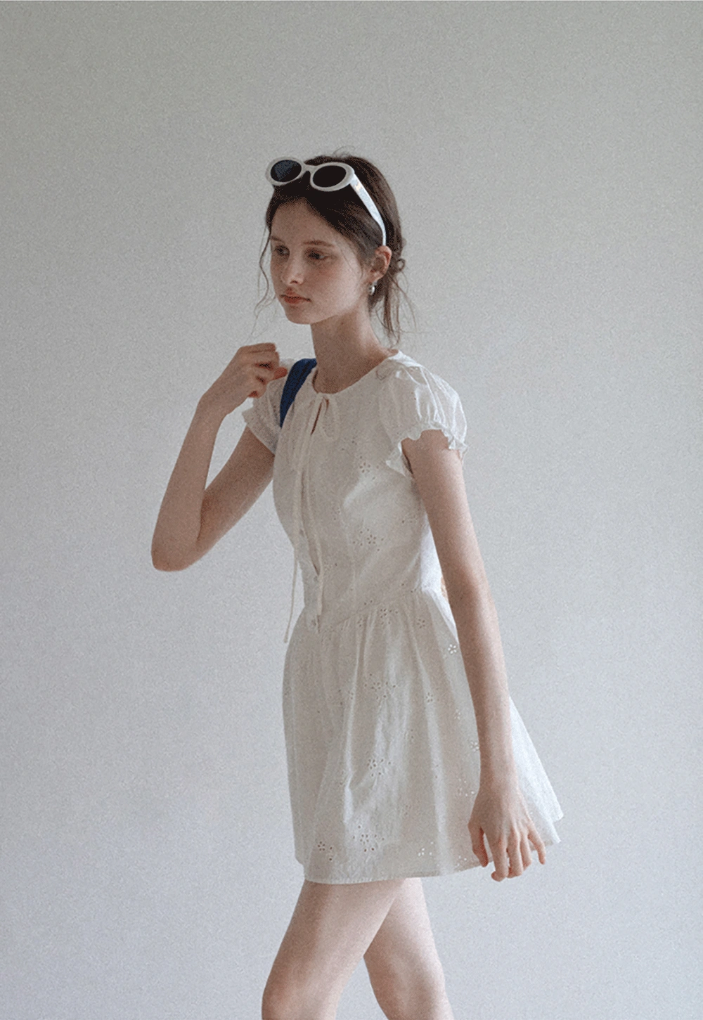 Women’s Sleeveless Eyelet Mini Dress