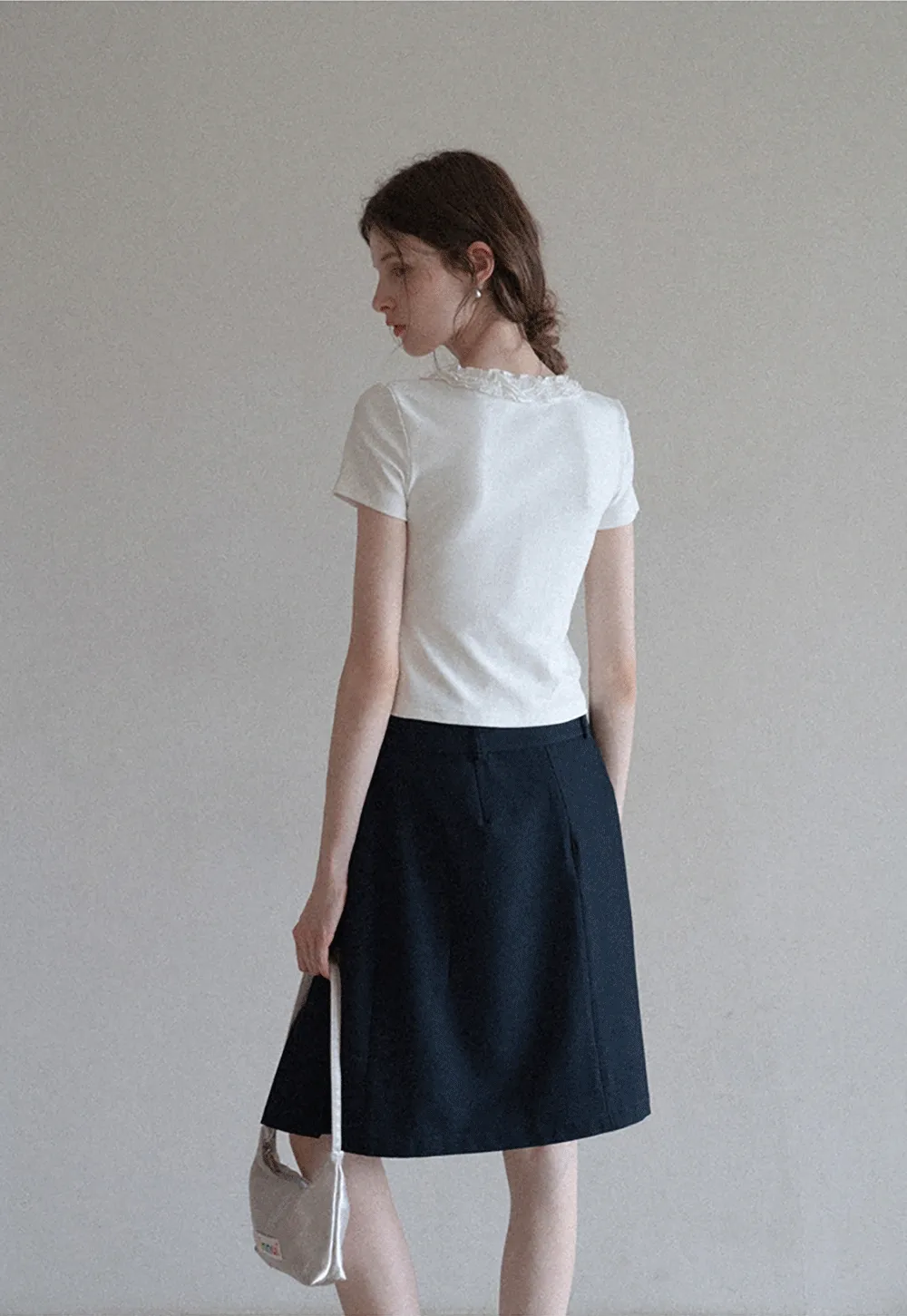 Women's High Waist Pleated Skorts with Belt