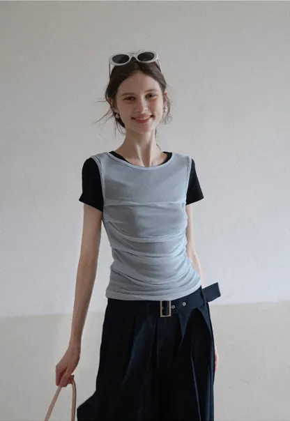 Stretch Ruched Tank Top