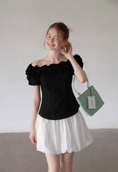 Women’s Off Shoulder Ruffle Blouse