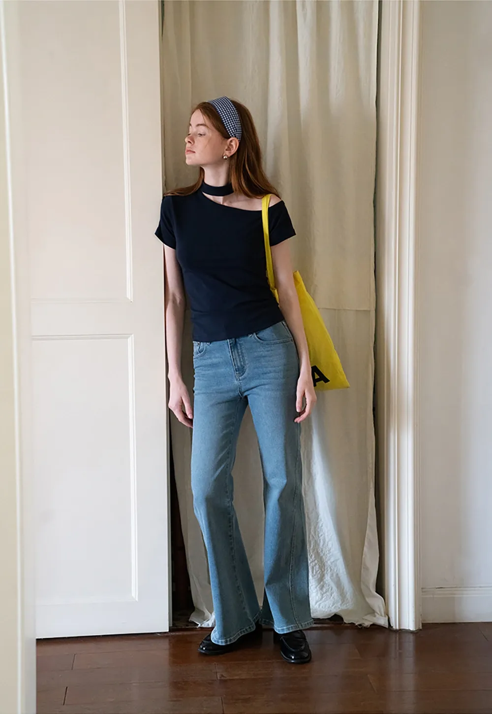 Asymmetrical Neckline Tee
