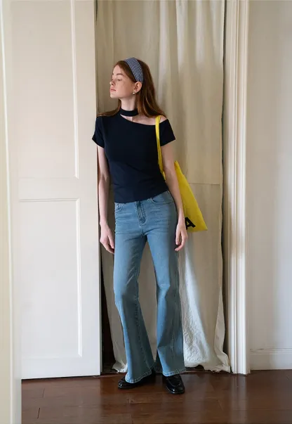 Asymmetrical Neckline Tee