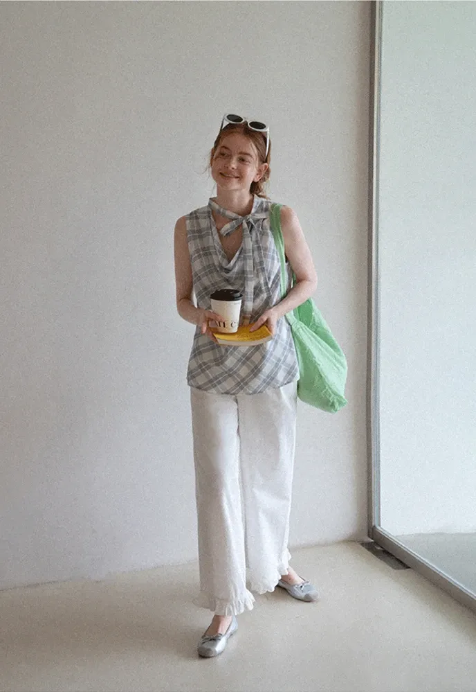 Women’s Ruffle Hem Wide-Leg Pants
