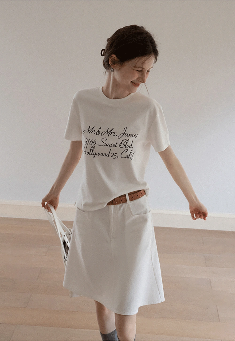 Women's A-Line Mini Skirt with Pockets