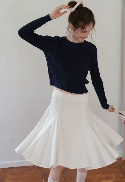 Women's High Waist Flared Skort