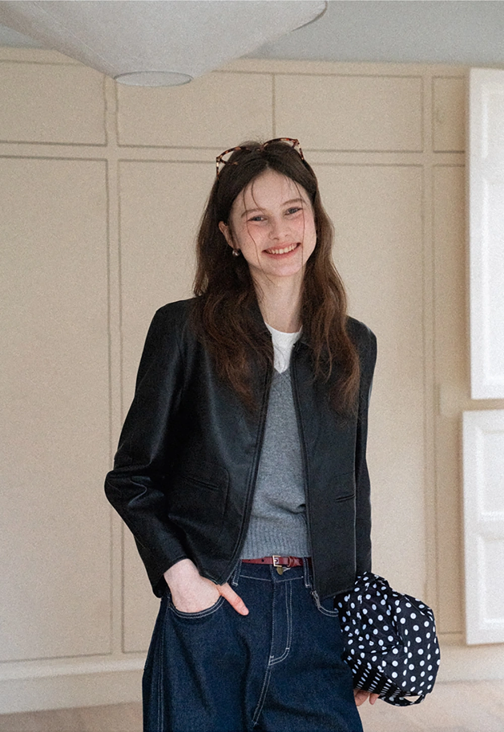 V-Neck Knit Sweater Vest