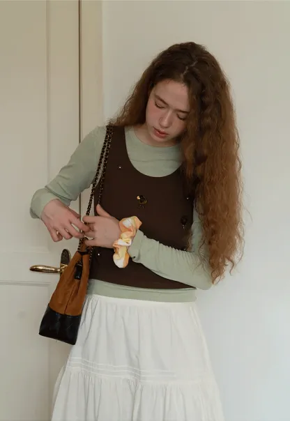 Womens Embellished Knit Vest Sleeveless Top