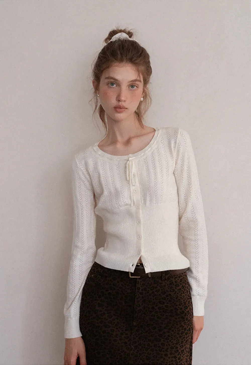 Knit Tie Front Cardigan