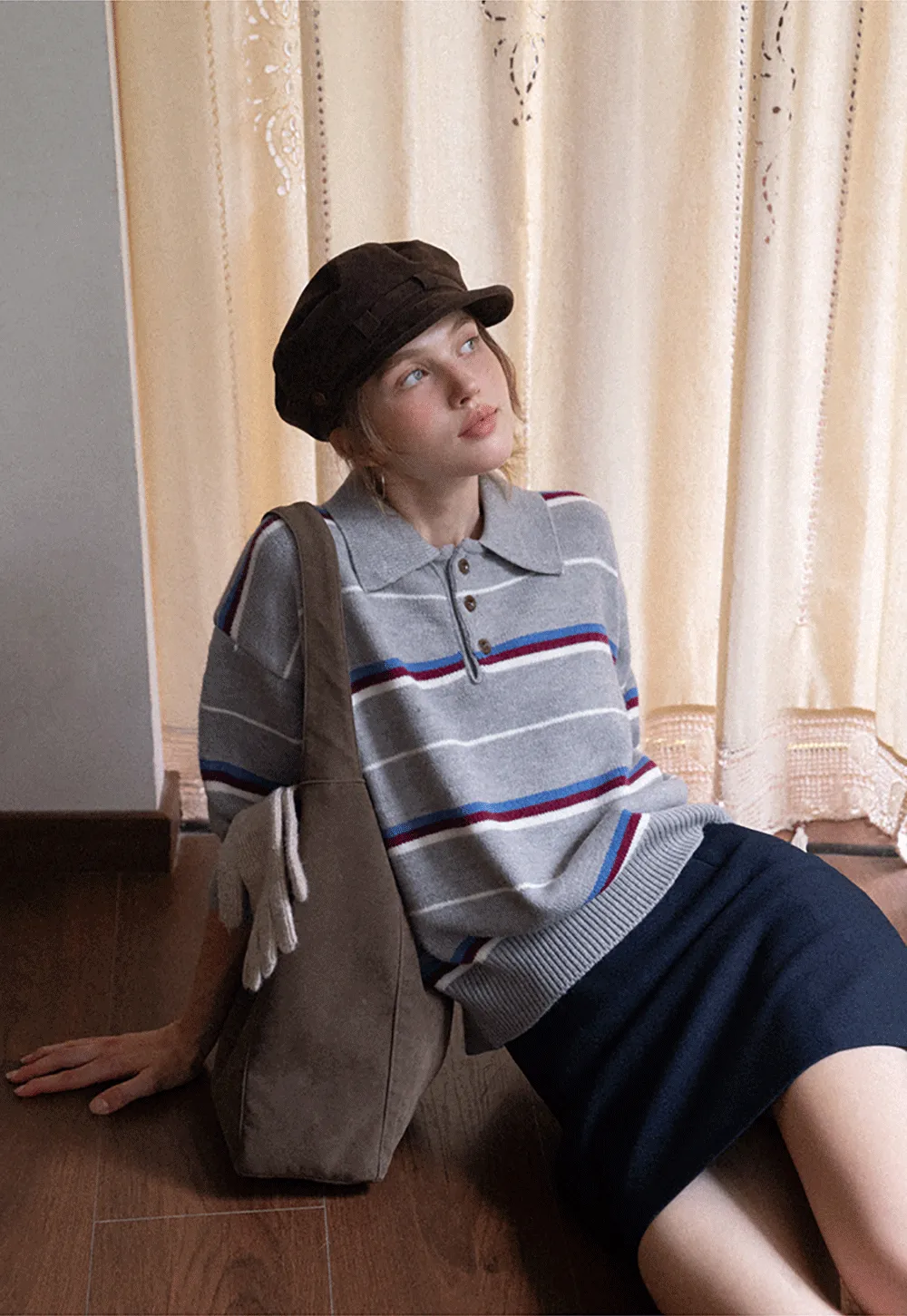 Wool Blend Mini Skirt