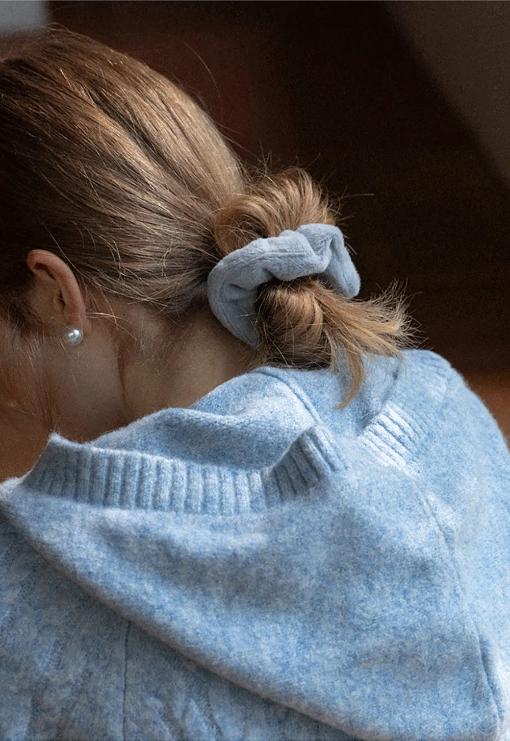 Faux Fur Scrunchie Set