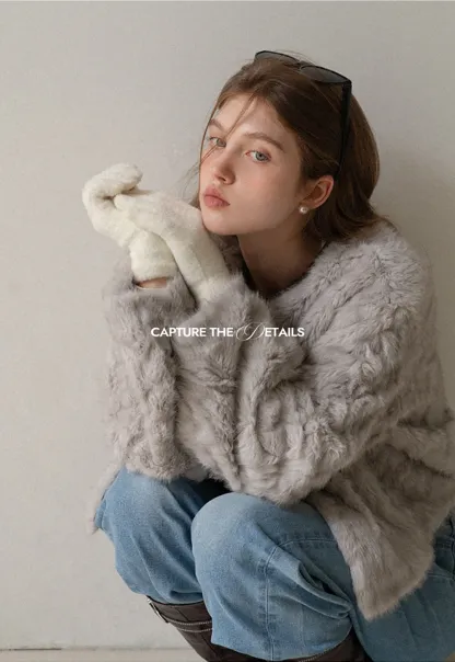 Solid Color Thick Knitted Finger Gloves