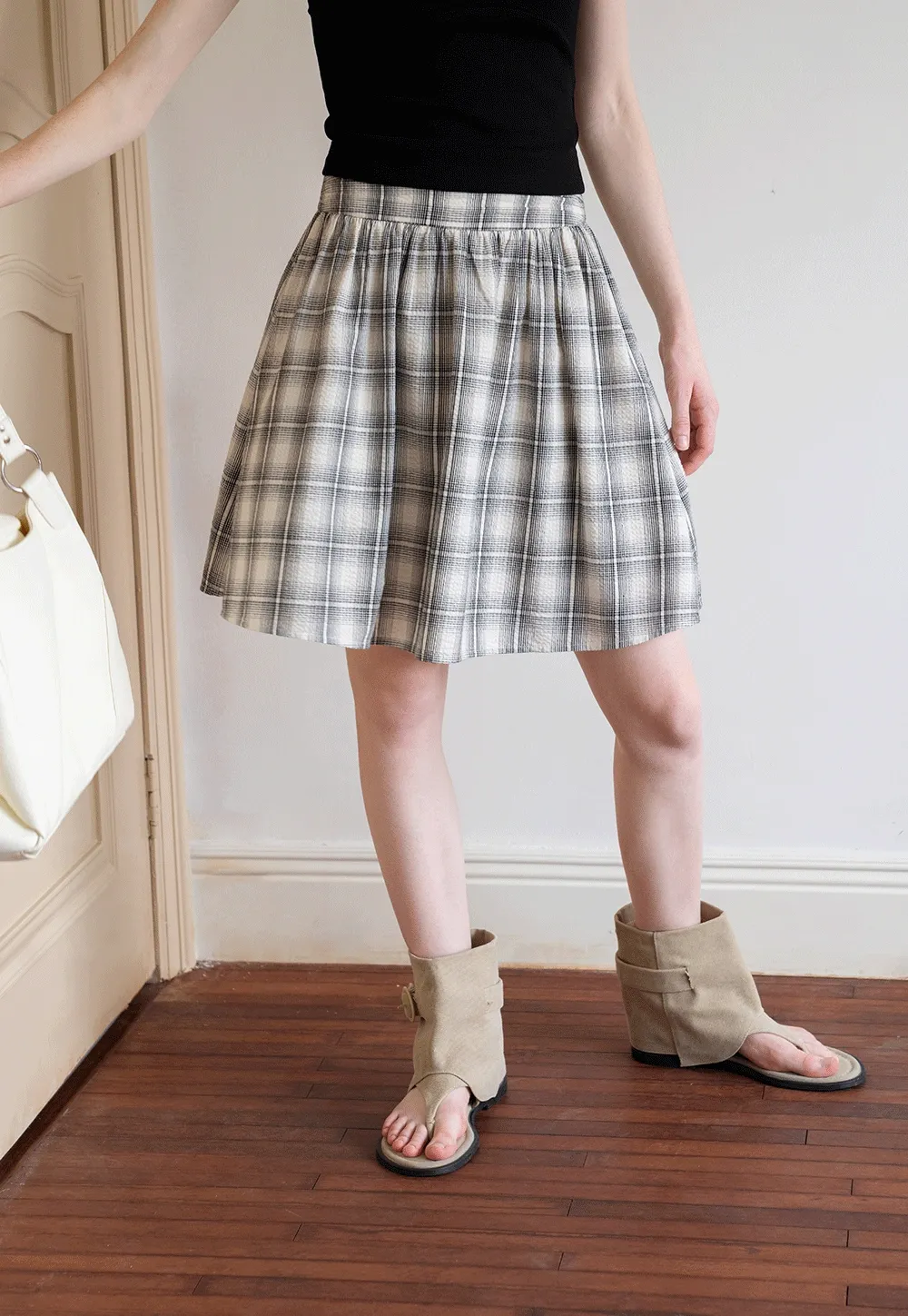 Women's Plaid Pleated Skirt