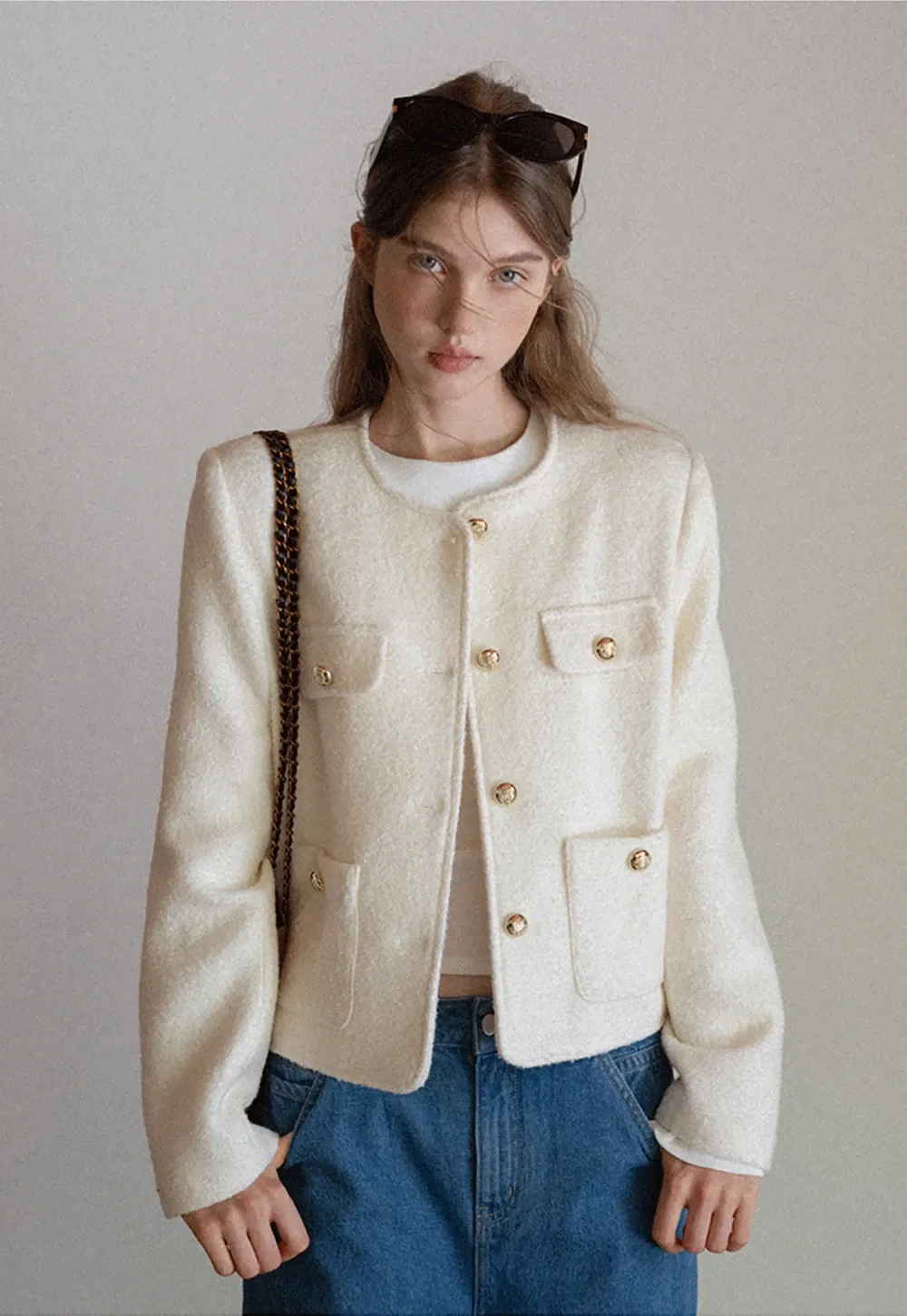 Womens Tweed Short Jacket