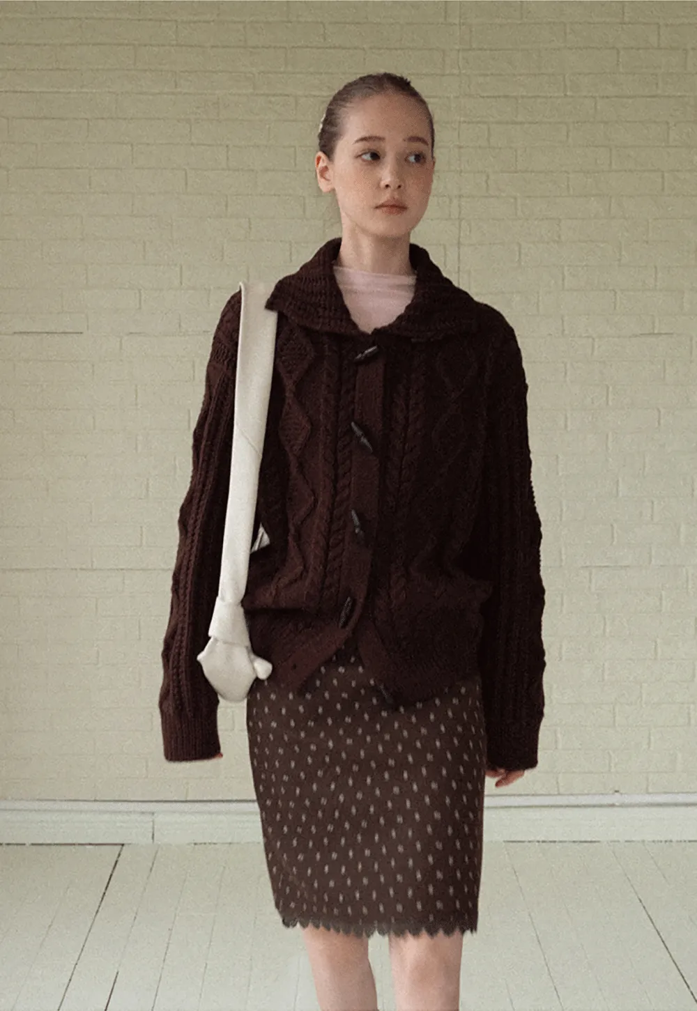 Floral Jacquard Mini Skirt