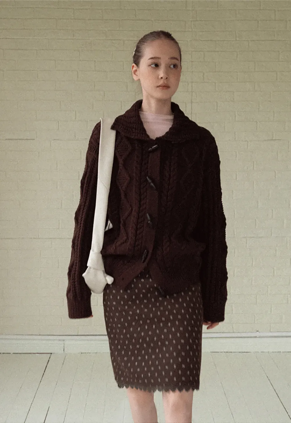 Floral Jacquard Mini Skirt