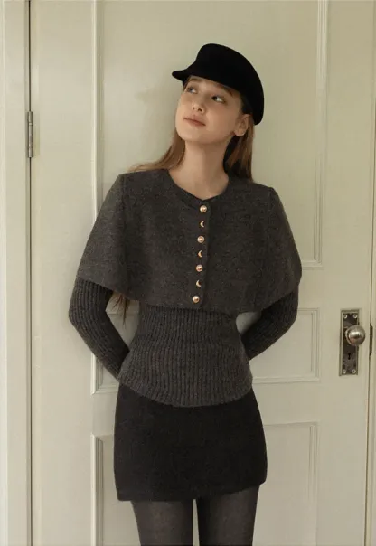 Wool Structured Newsboy Cap