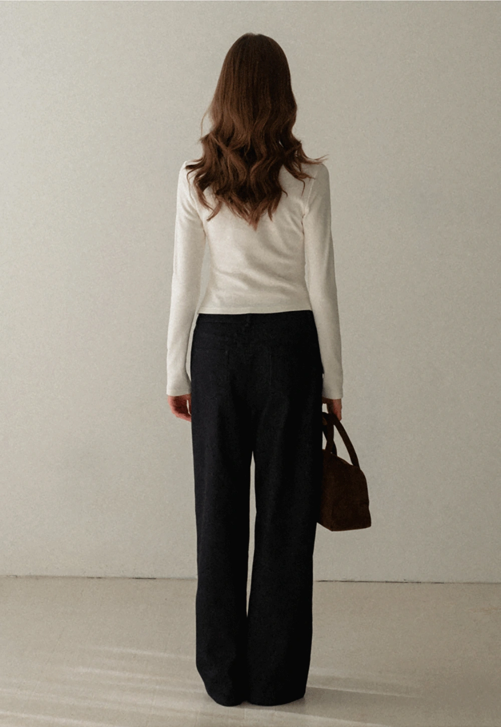 Ruffled Square Neck Long Sleeve Top