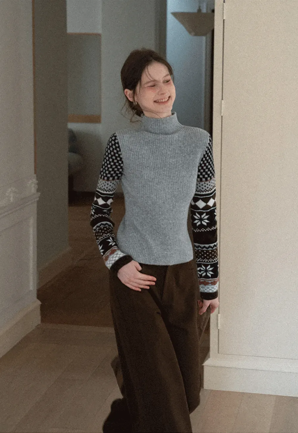 Wide-Leg Suit Trousers