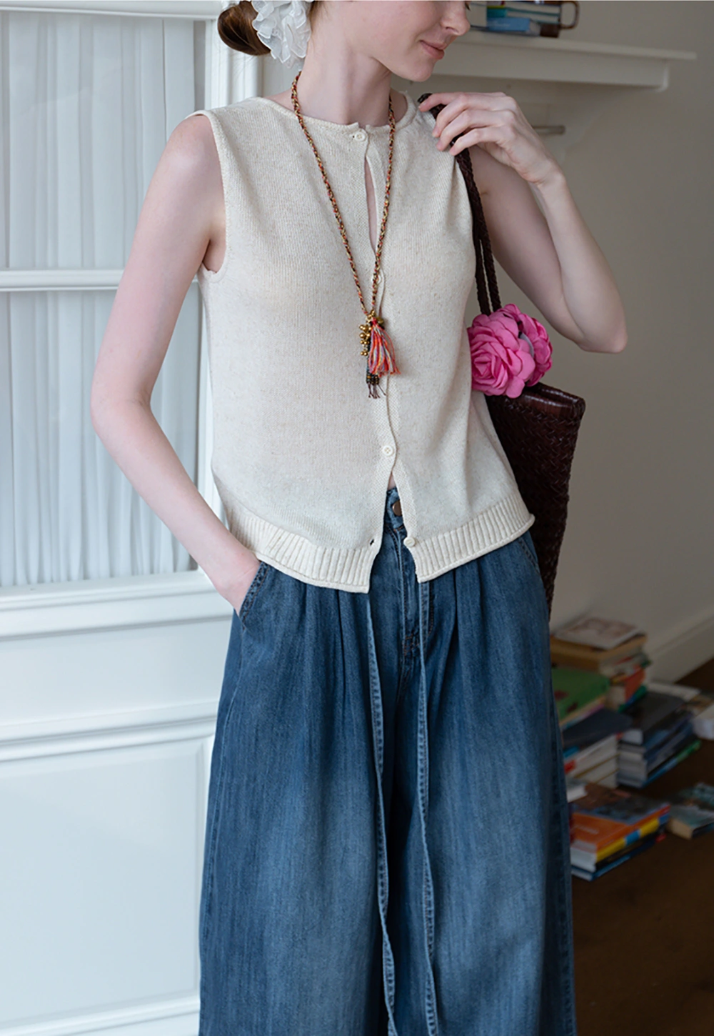 Women's Sleeveless Knit Tank Top