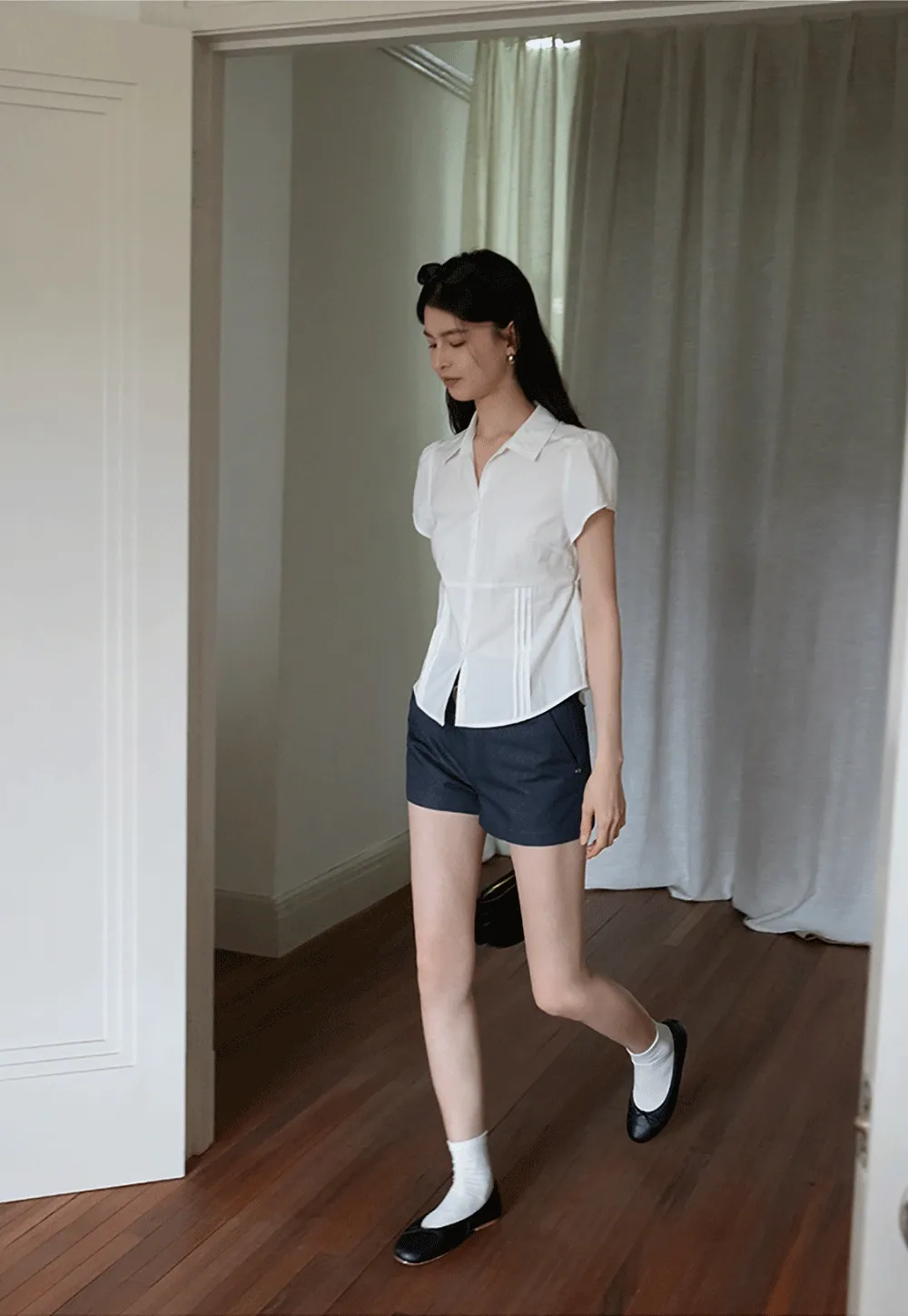 Women’s High Waist Belted Shorts