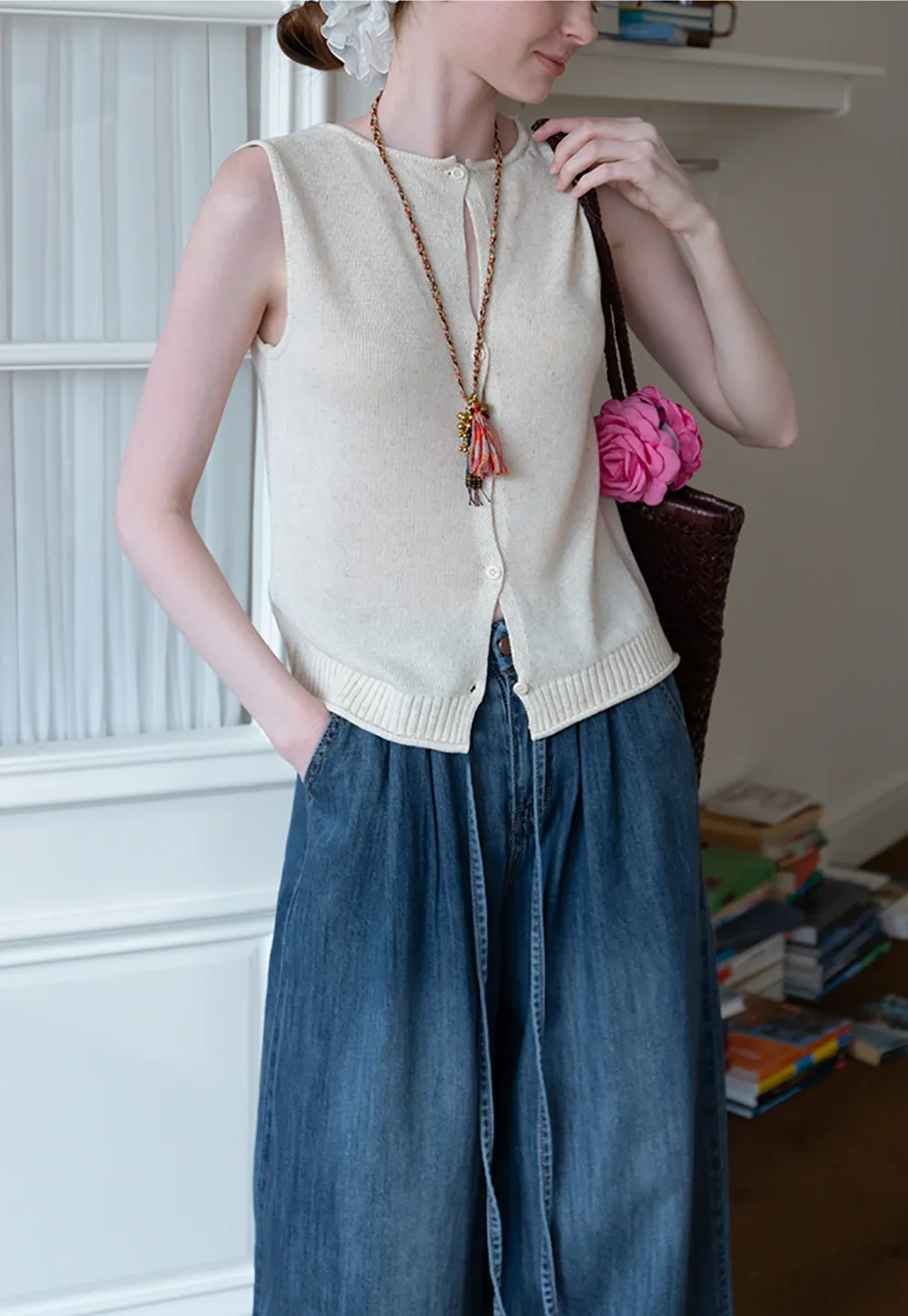 Women's Sleeveless Knit Tank Top