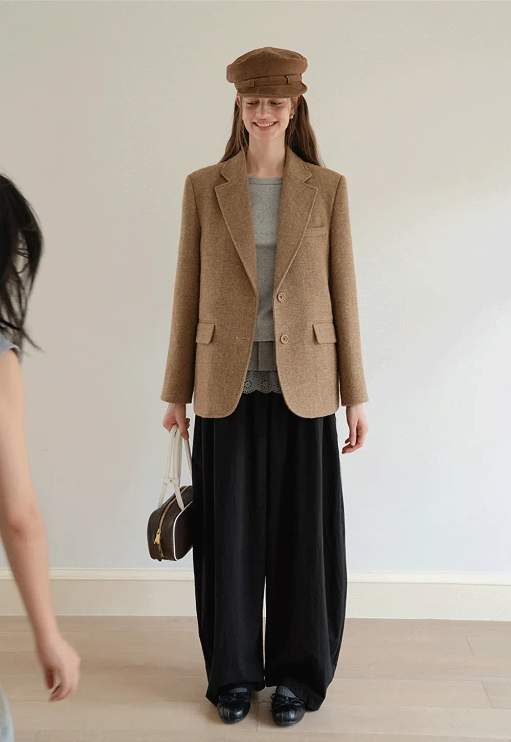 Classic Brown Tweed Blazer