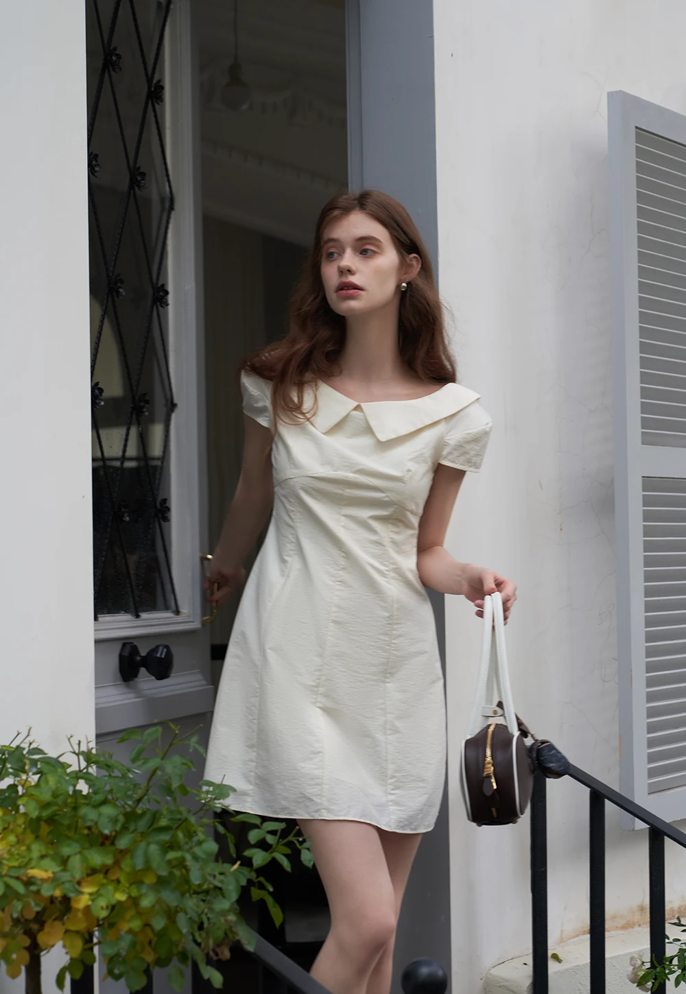 Women’s Sailor-Collar A-Line Mini Dress