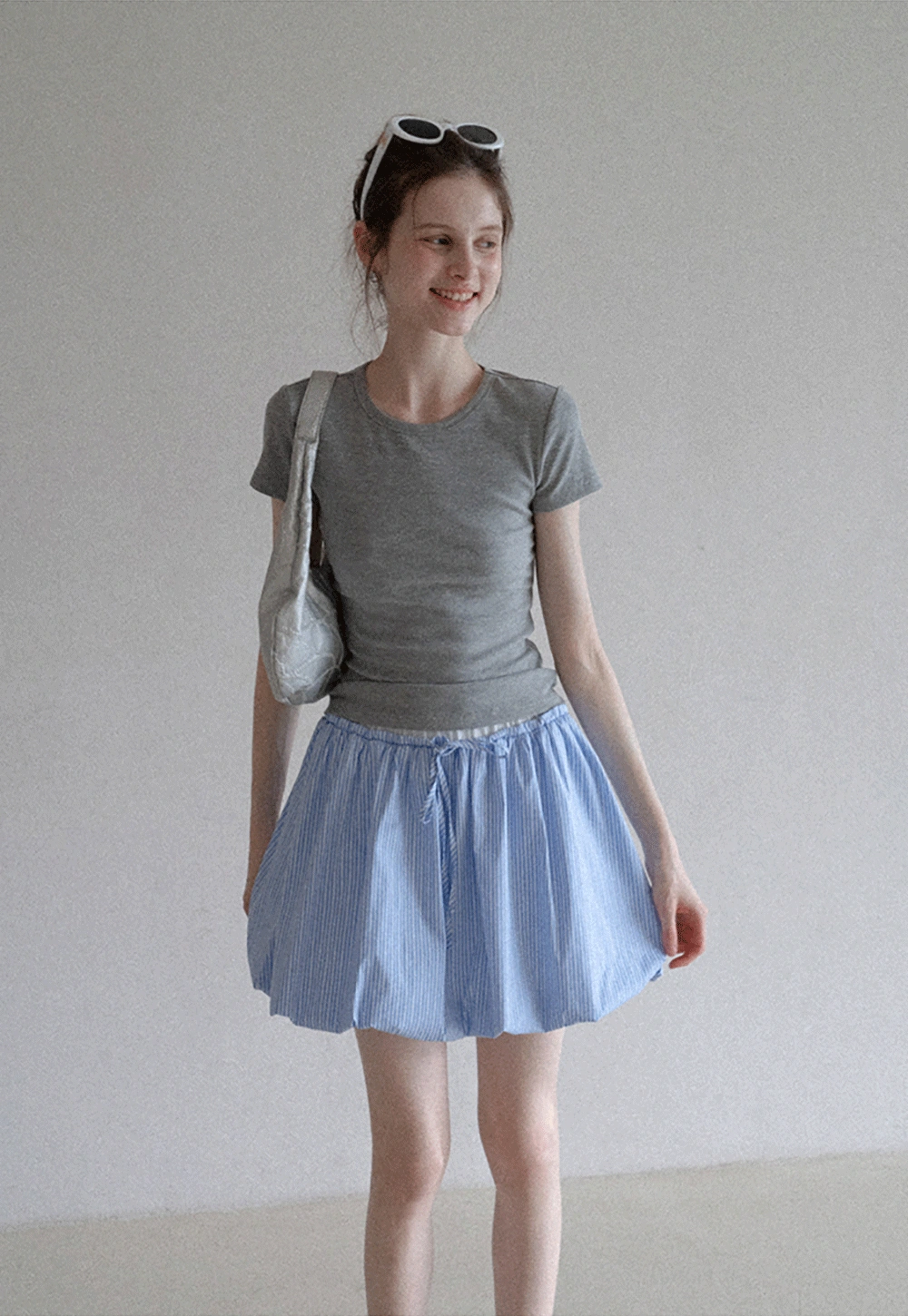Women’s Basic Ribbed Knit T-Shirt