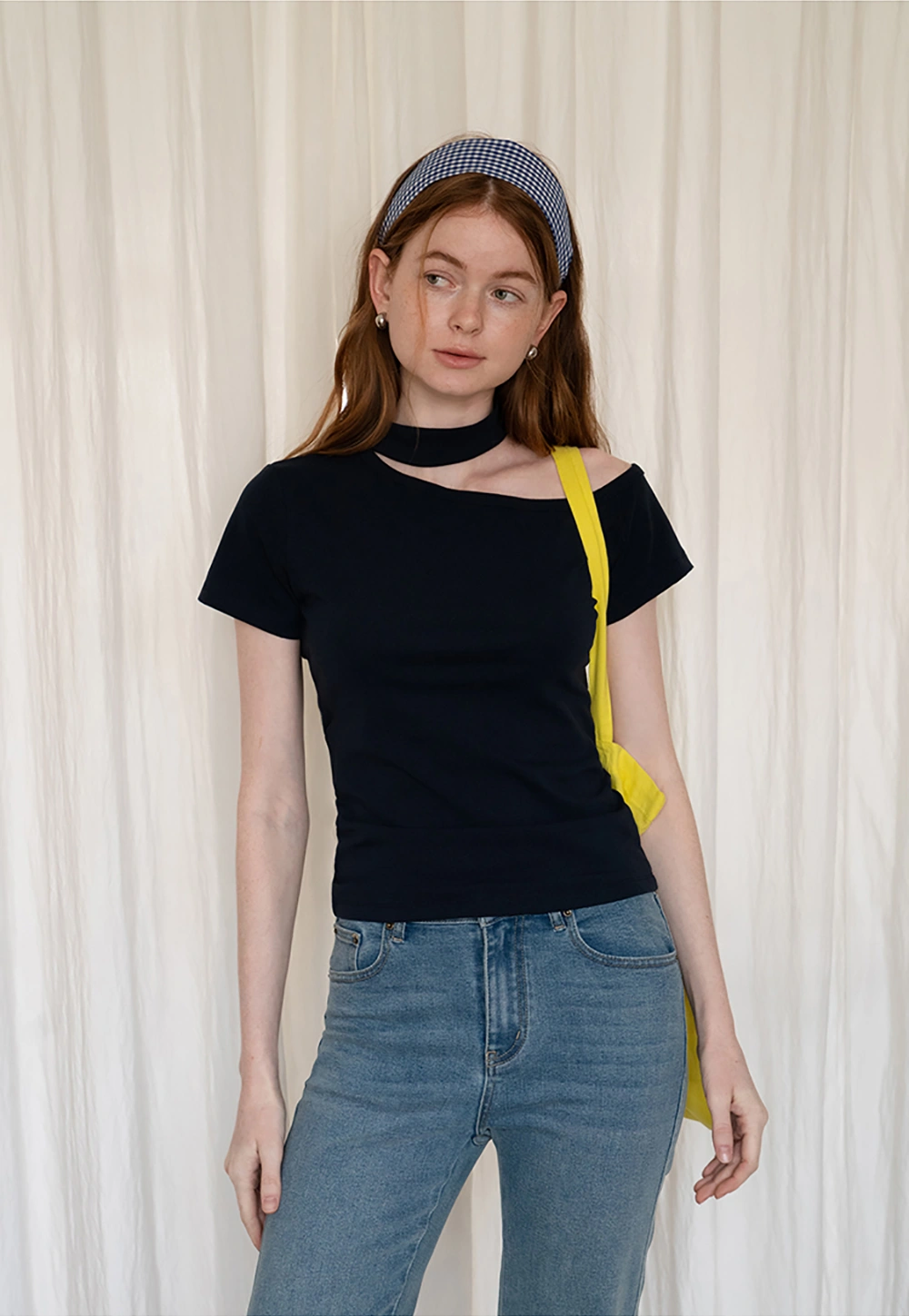 Asymmetrical Neckline Tee