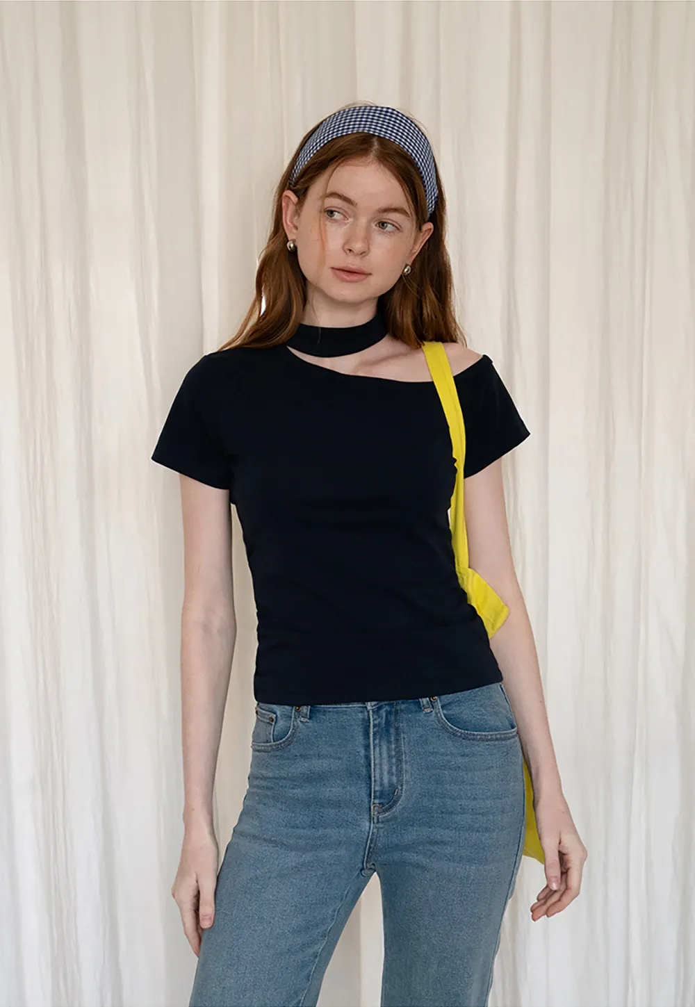 Asymmetrical Neckline Tee