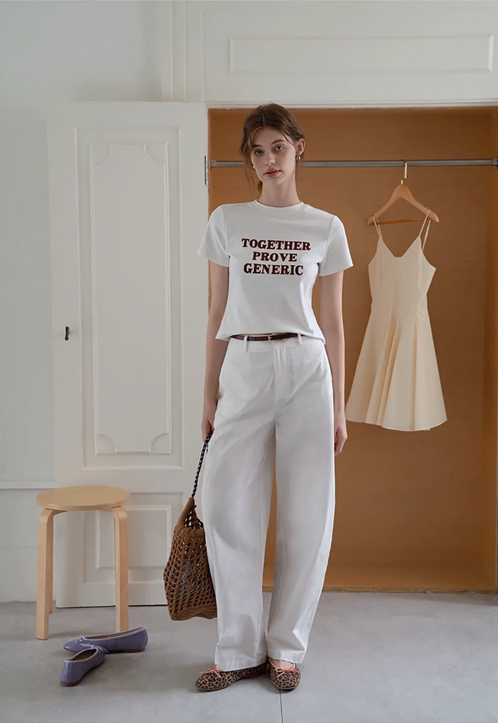 Women's Linen Pants with Detachable Flap