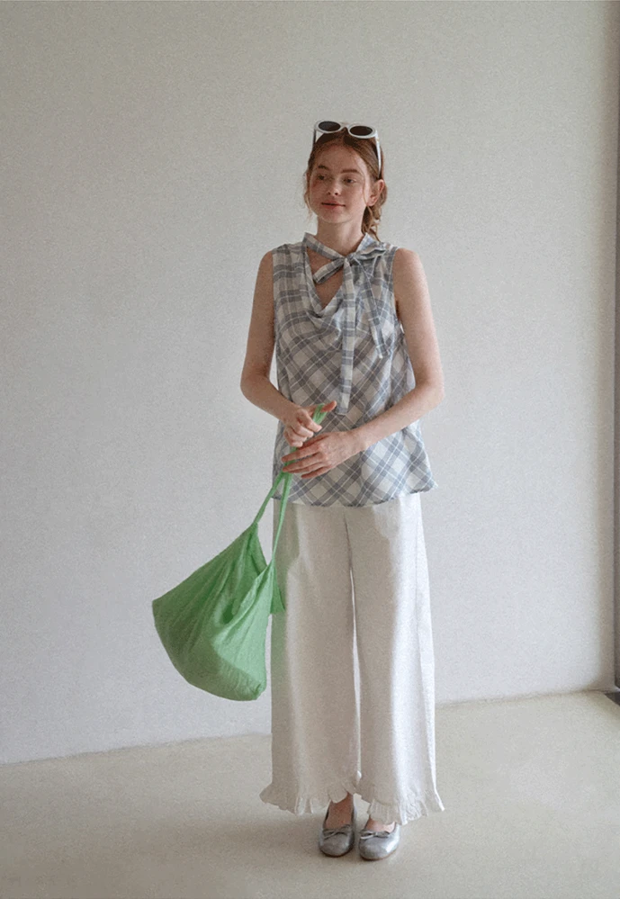 Women’s Ruffle Hem Wide-Leg Pants