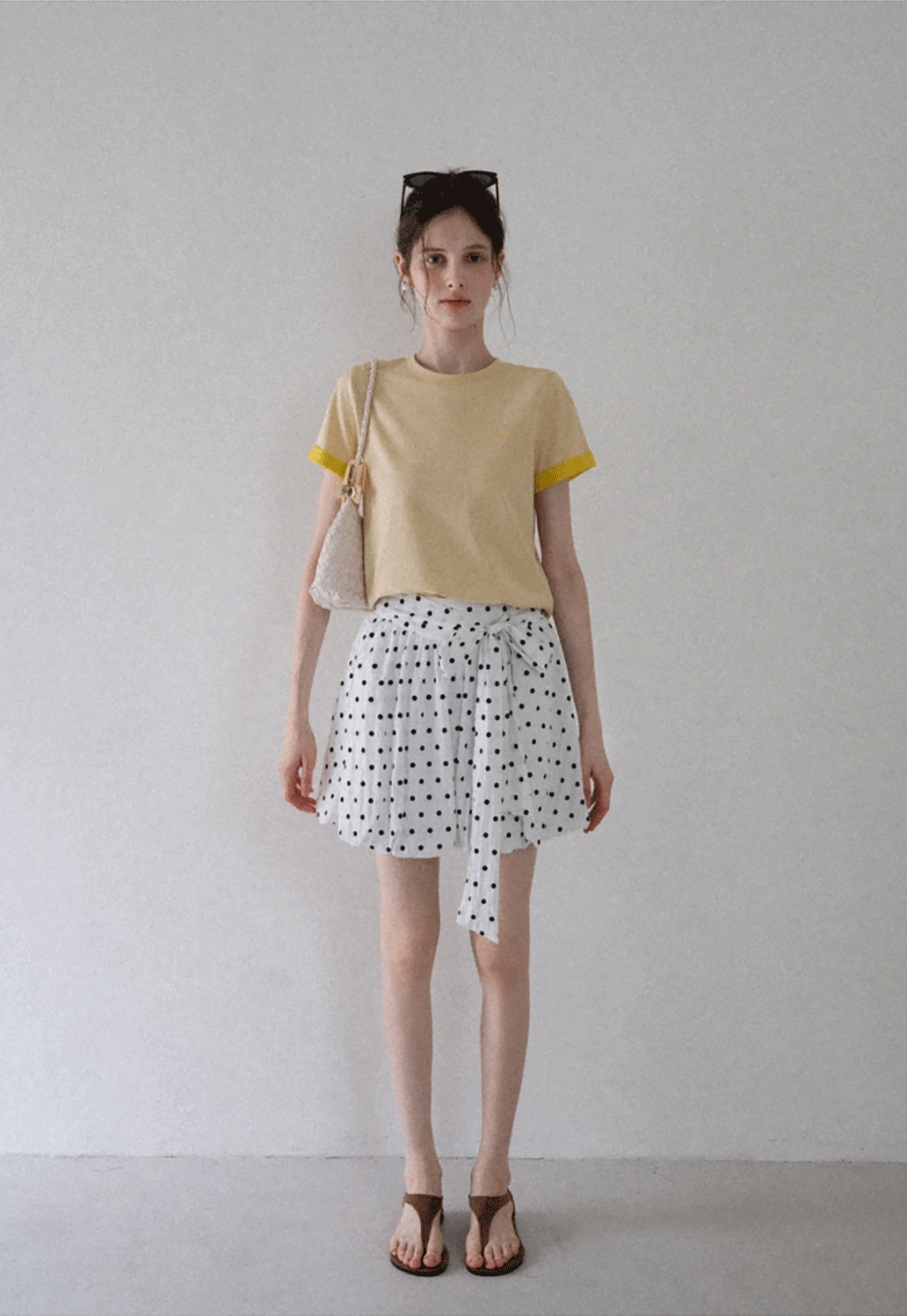 Women's Contrast Trim Crewneck T-Shirt