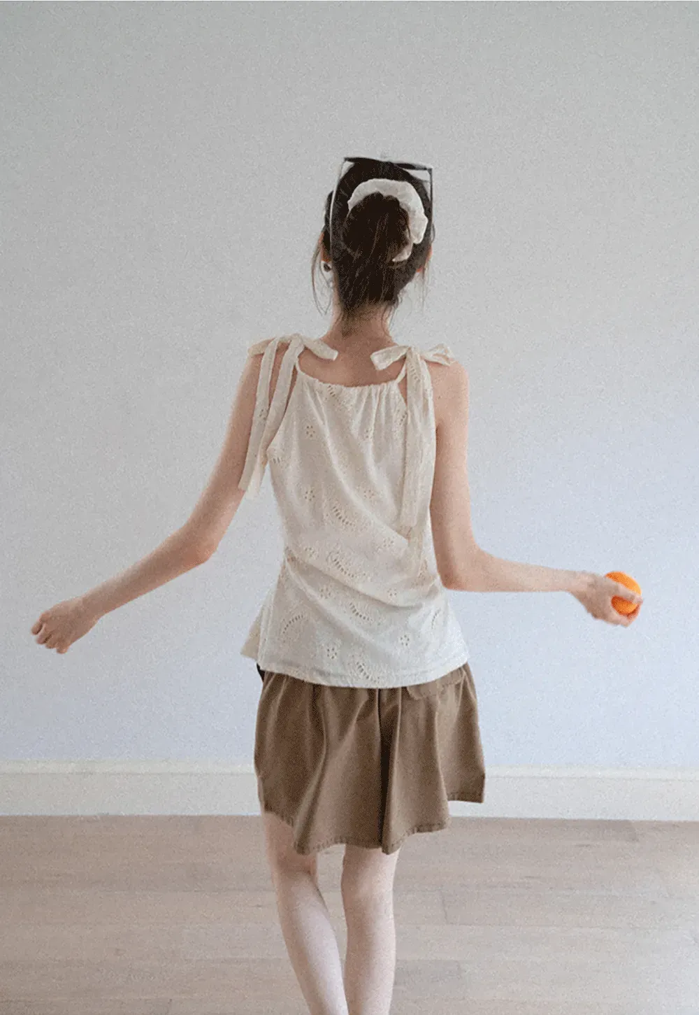 Eyelet Embroidered Cami Top