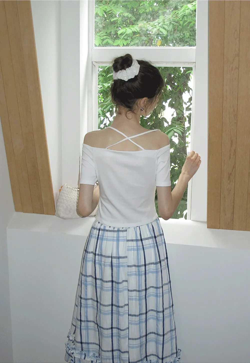 Strappy Off-Shoulder Tee