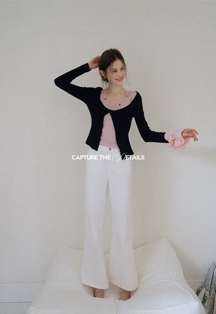 High-Waist Flared Jeans