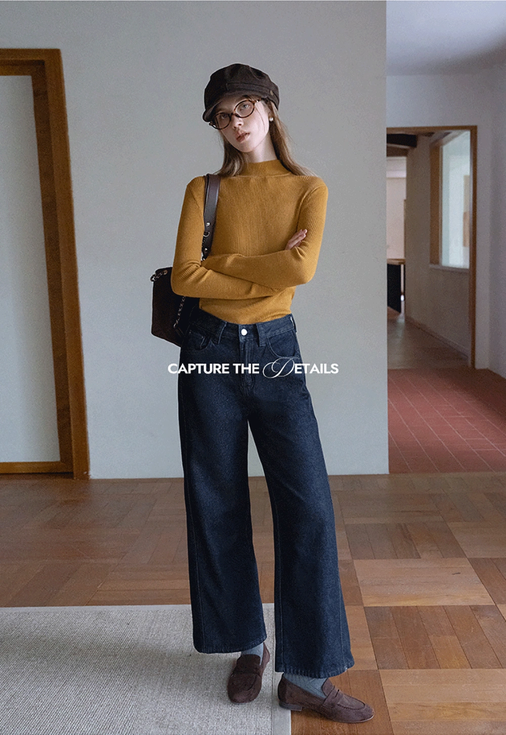 Women’s Ribbed Knit Turtleneck Sweater Top