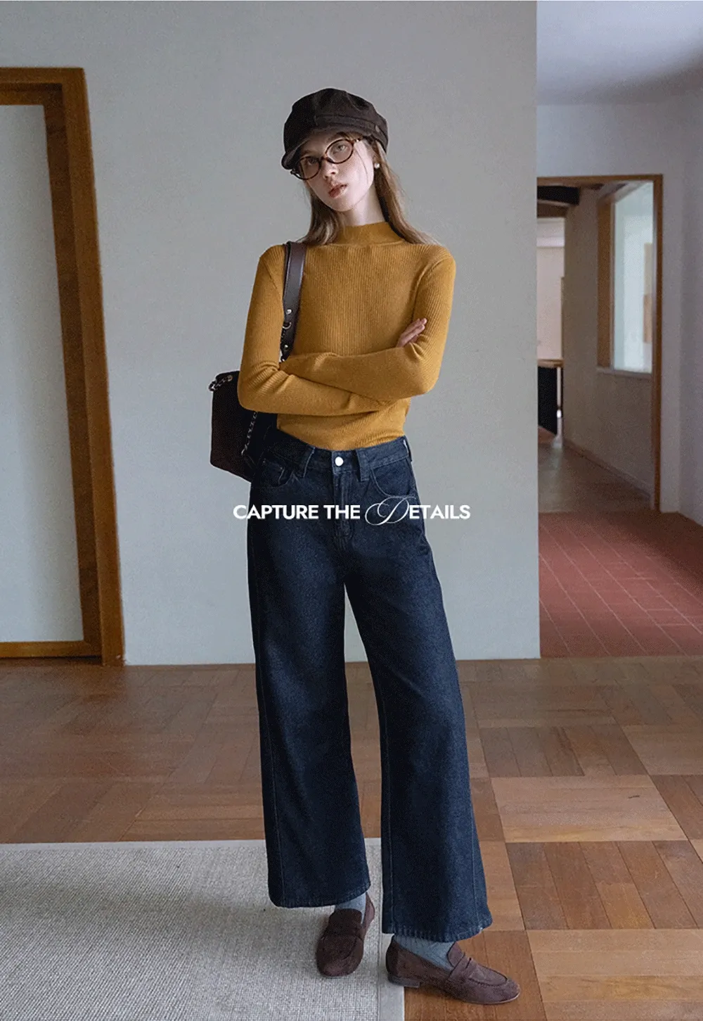 Women’s Ribbed Knit Turtleneck Sweater Top