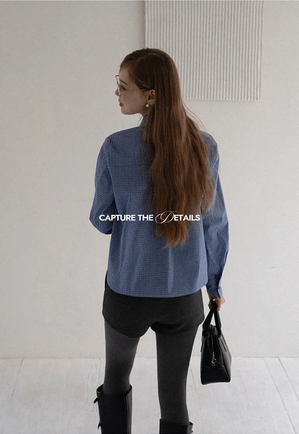 Blue Check Button Up Shirt