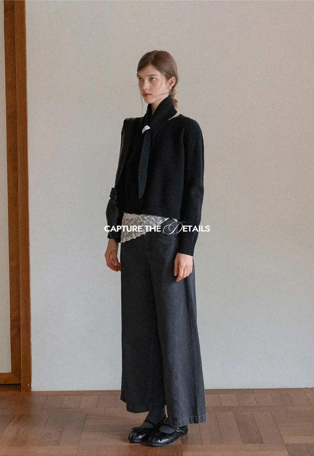 High-Rise Wide-Leg Denim Pants