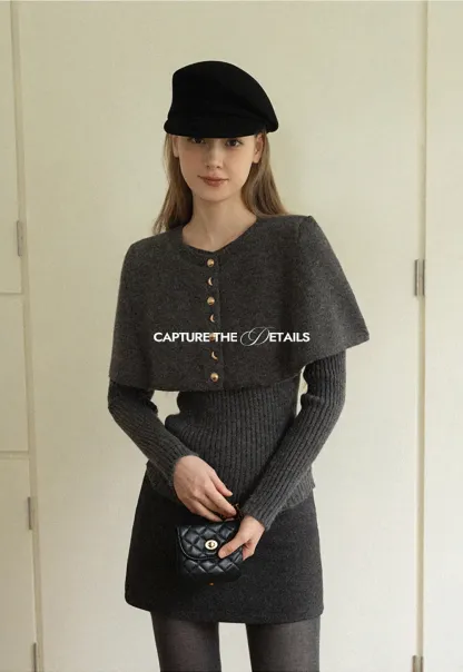 Wool Structured Newsboy Cap