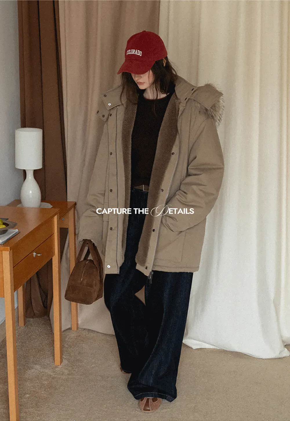 Wide-Leg Dark Wash Jeans