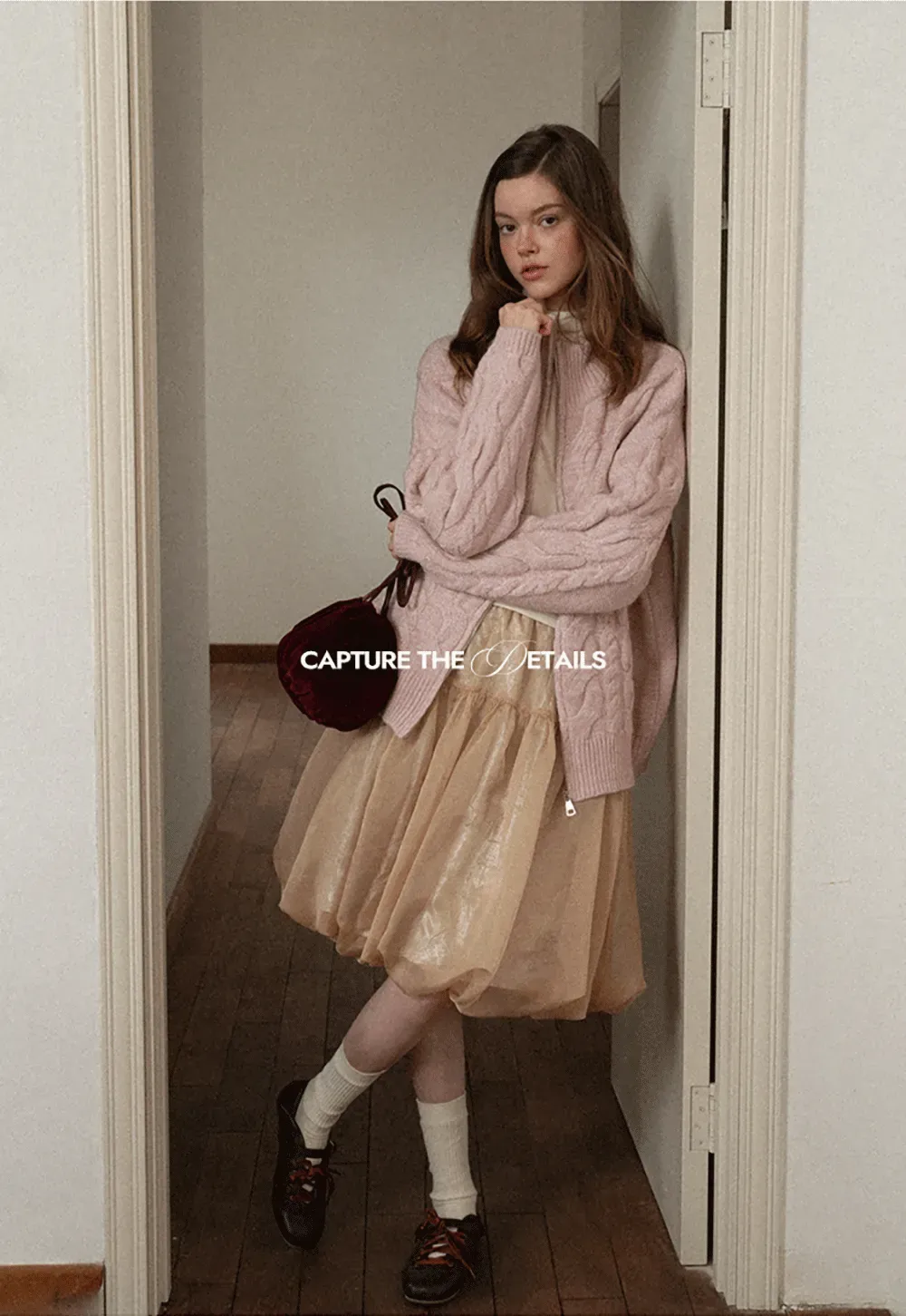 Bubble Hem Organza Skirt