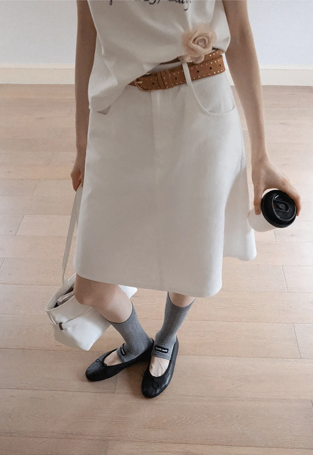 Women's A-Line Mini Skirt with Pockets