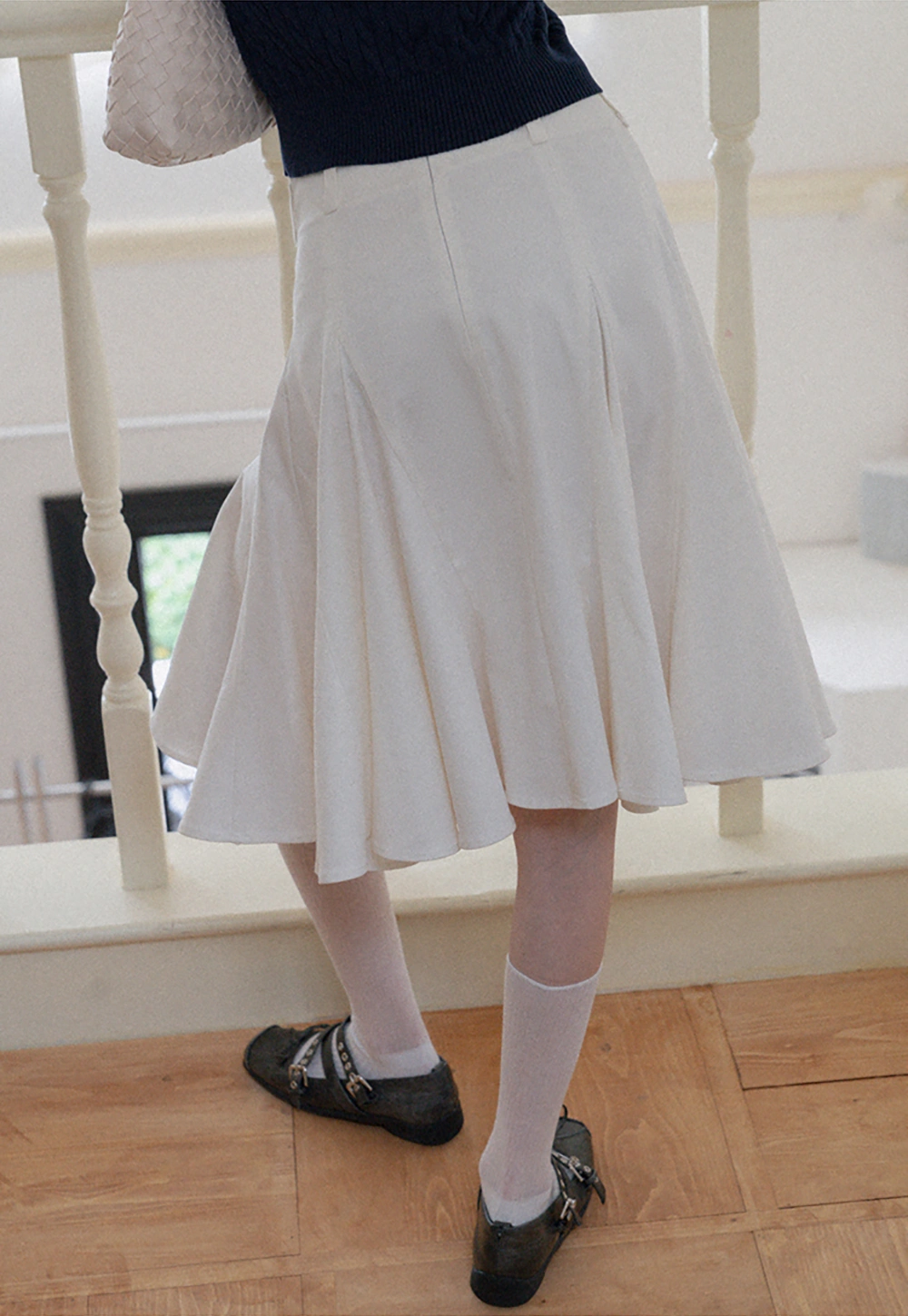 Women's High Waist Flared Skort