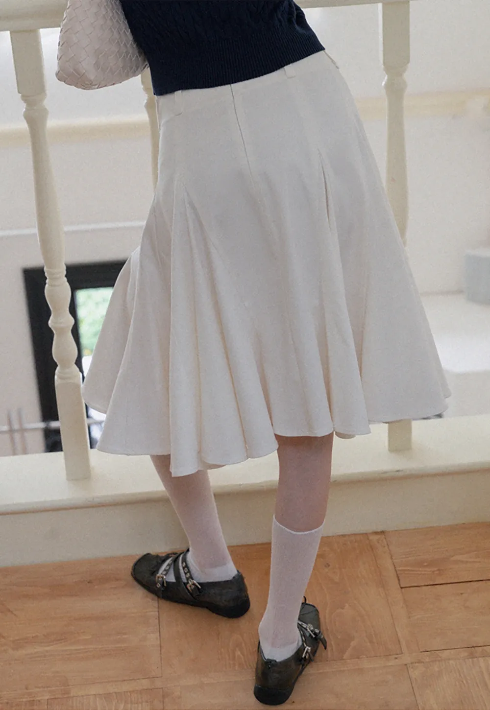 Women's High Waist Flared Skort