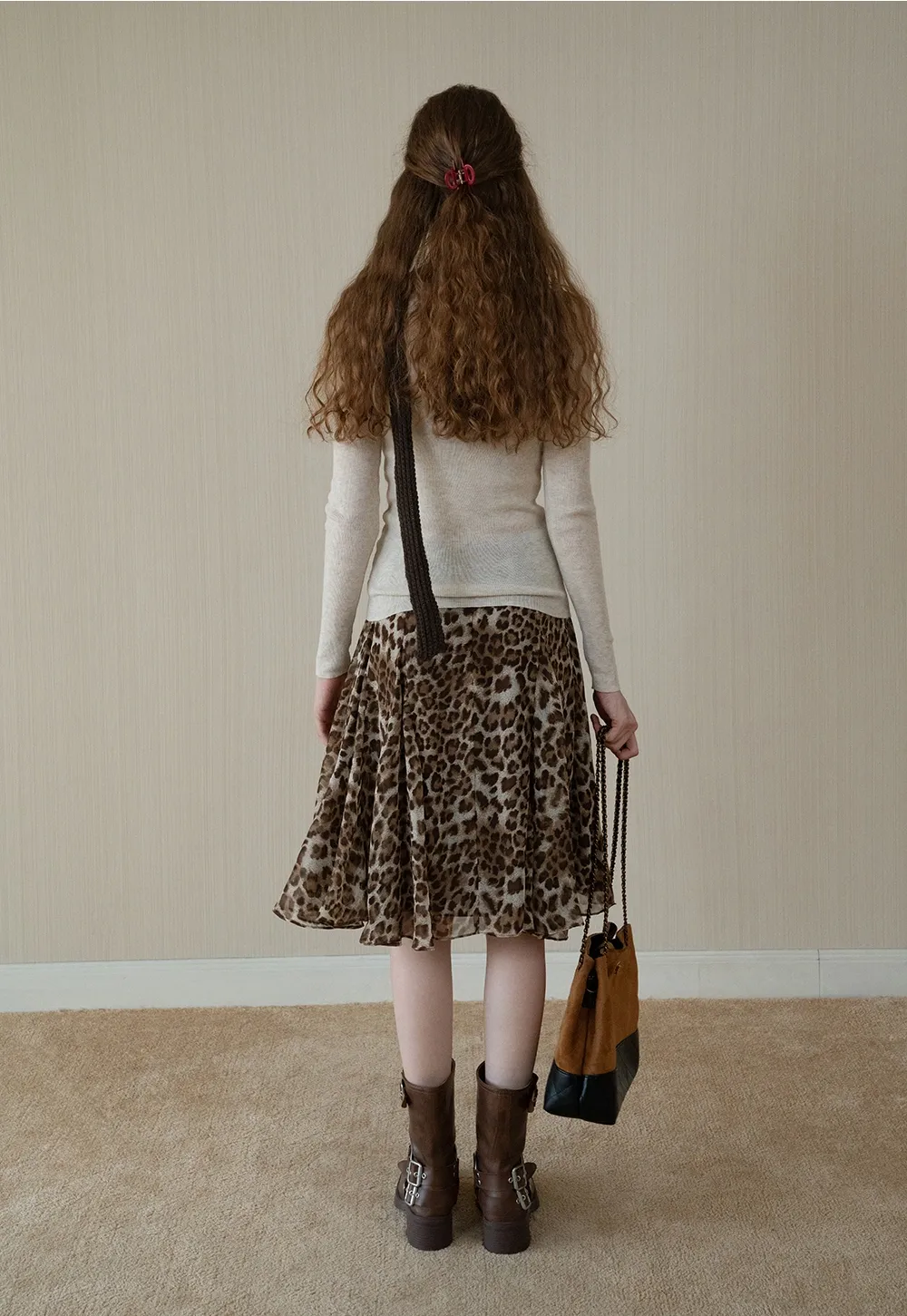 Womens Long Sleeve Knit Shirt with Tie Detail