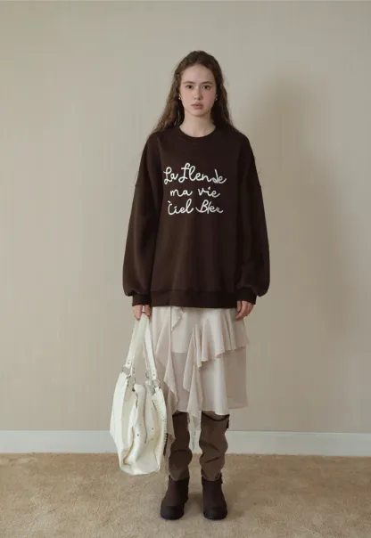 Womens Ruffle Layered Chiffon Midi Skirt